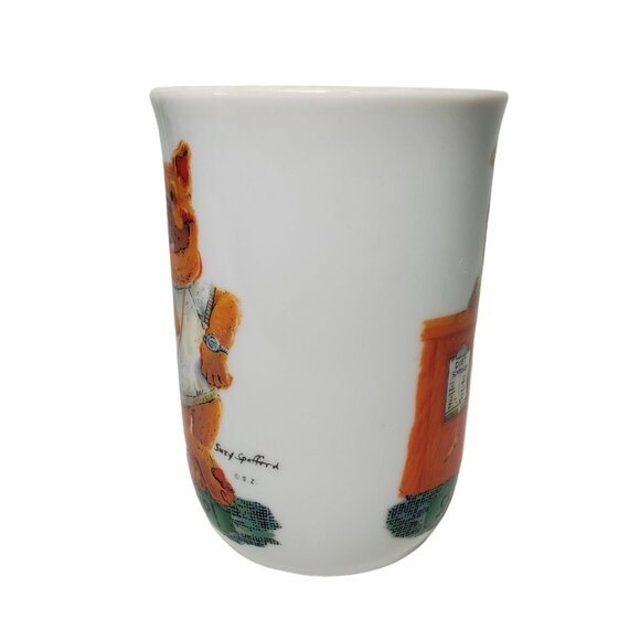 Vintage Suzy's Zoo 1976 Shape-Up 8 oz Porcelain Coffee Tea Mug Cup - Picture 3 of 7